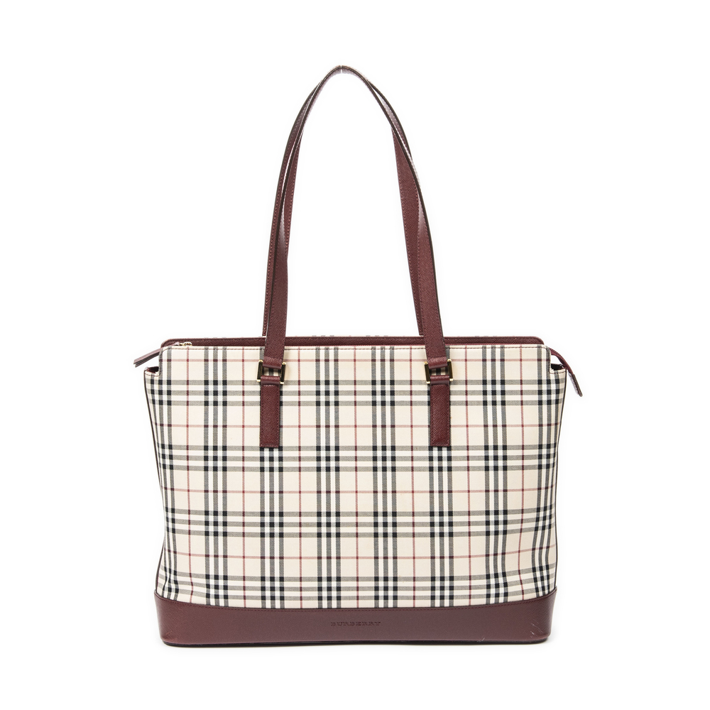 Burberry Large Zip Shopping Tote